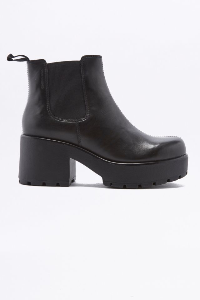 Vagabond Dioon Black Leather Chelsea Ankle Boots Urban Outfitters UK
