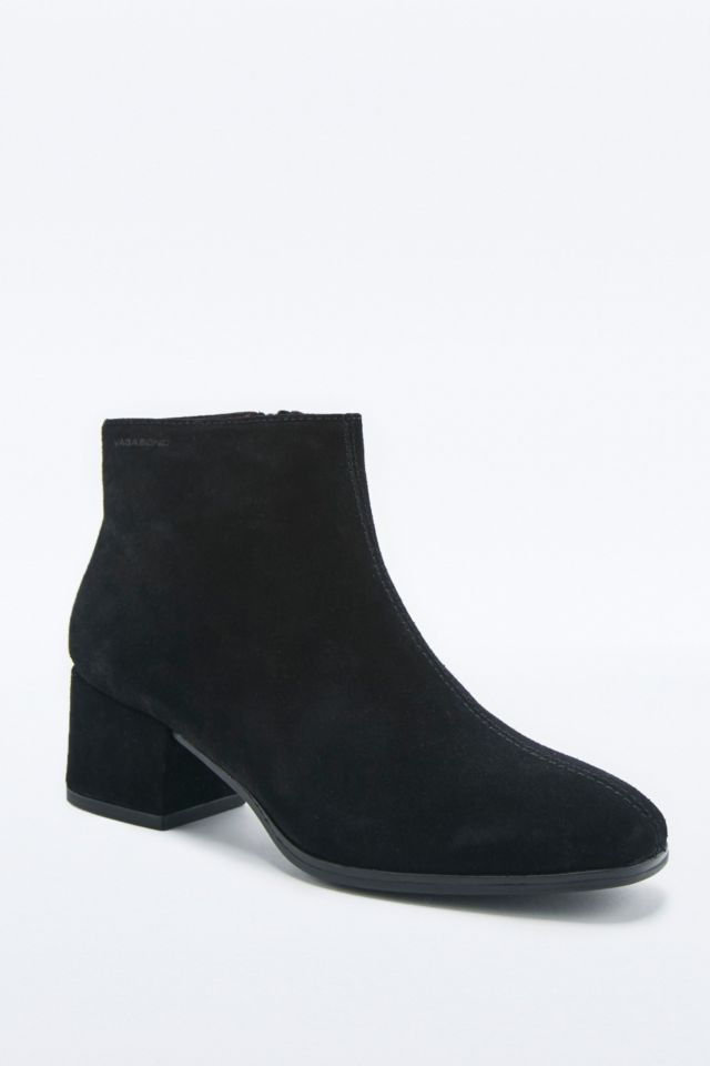 Vagabond Daisy Black Suede Ankle Boots | Urban Outfitters UK