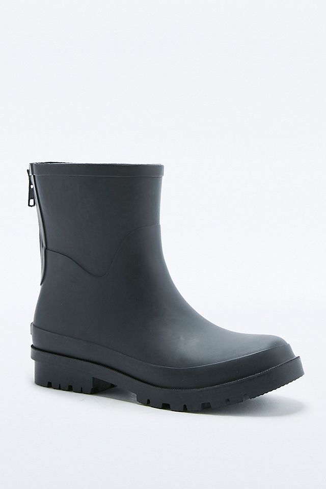 Vagabond Mila Matte Black Ankle Boot Wellies | Urban Outfitters UK