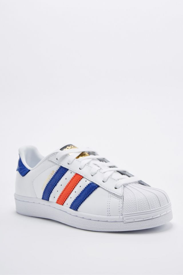 Superstar River Trainers in White, Navy Red | Urban Outfitters UK