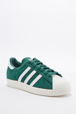 adidas superstar green suede