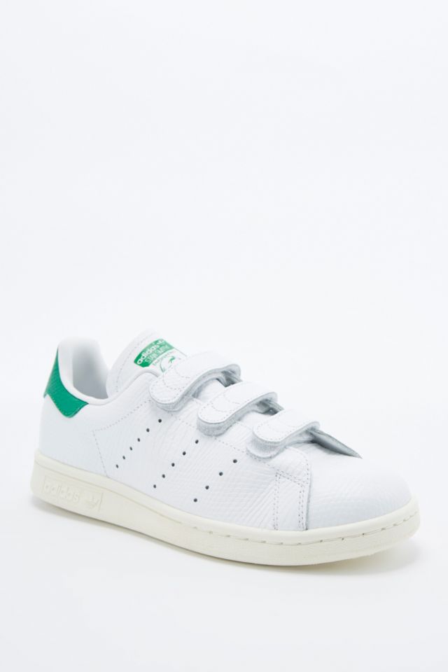 adidas Stan White Green Velcro Trainers | Urban Outfitters UK