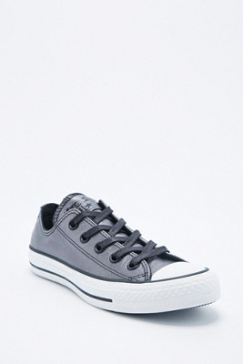converse pewter leather
