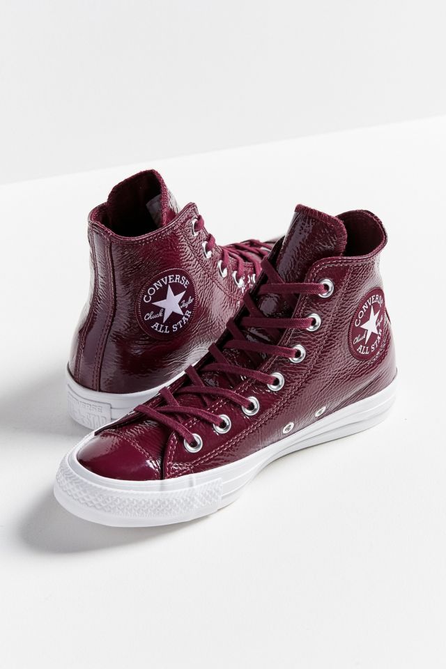 Converse patent leather on sale high top