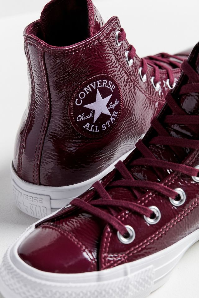 Maroon deals leather converse