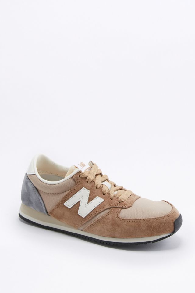 New balance 420 suede clearance runner trainers in white