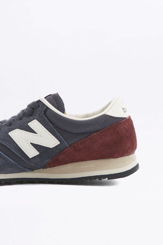 New Balance 420 Navy and Burgundy Trainers #3