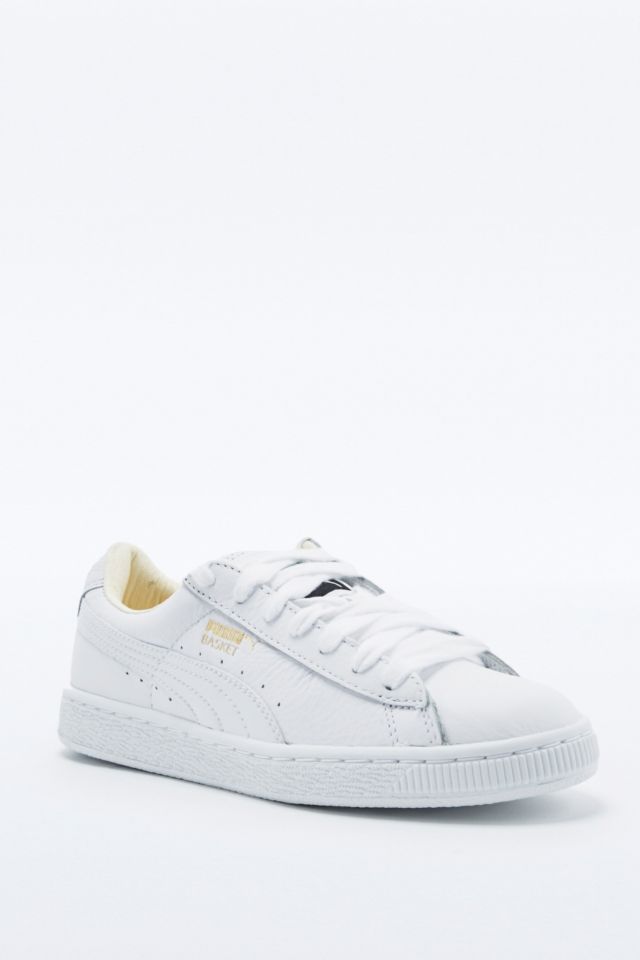 Puma classic store white leather