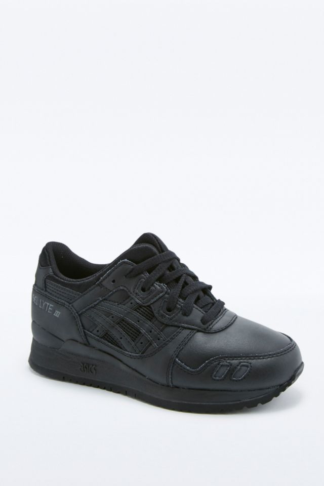 Asics gel lyte iii triple black leather online