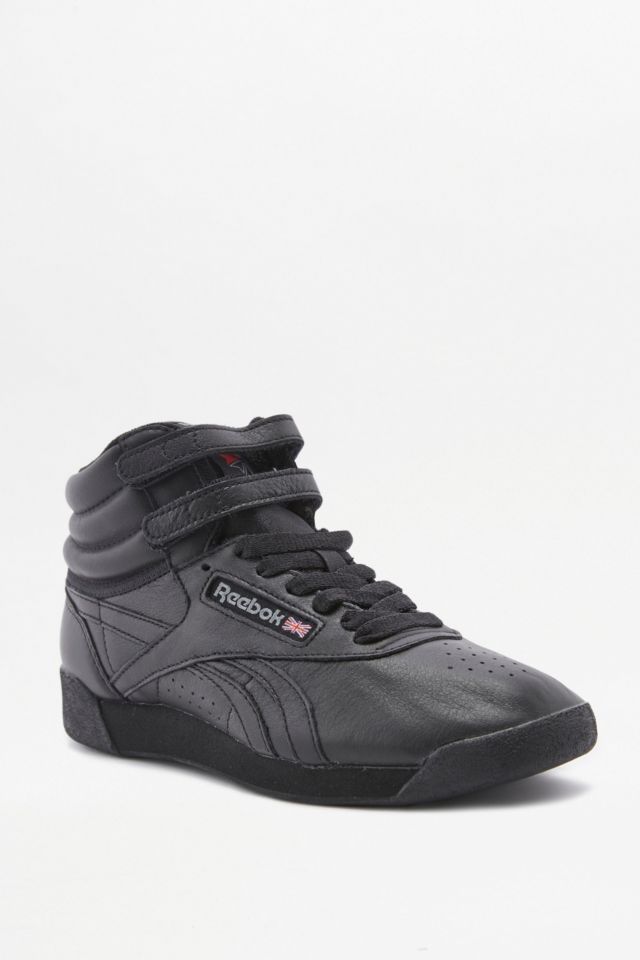 Reebok black deals high top sneakers