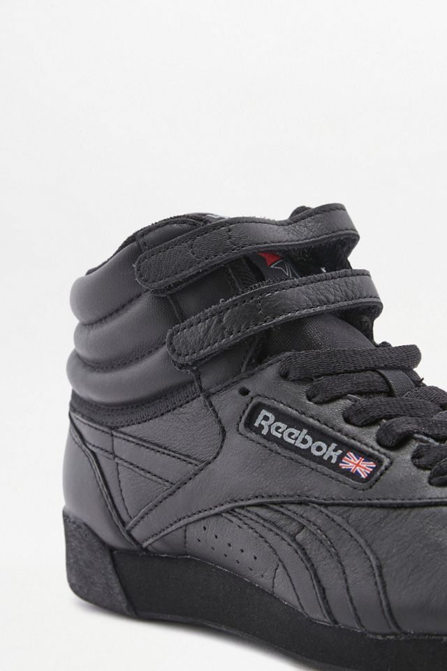 Reebok Freestyle Black High Top Trainers Urban Outfitters UK