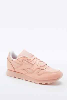 peach reebok trainers