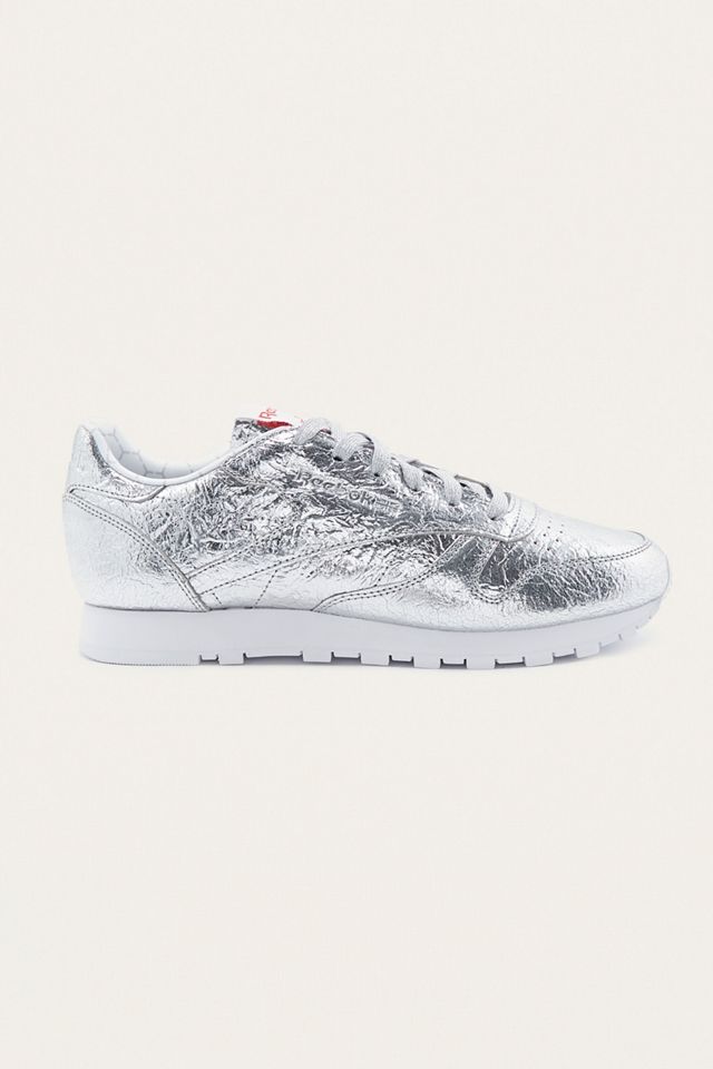 Reebok Classic Silver HD Leather Trainers | Urban Outfitters UK