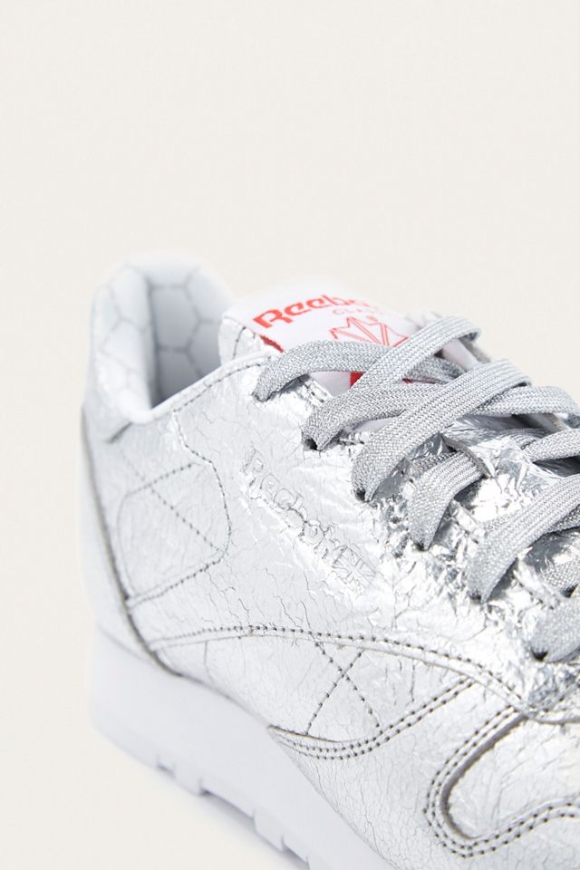 Reebok Classic Silver HD Leather Trainers | Urban Outfitters UK