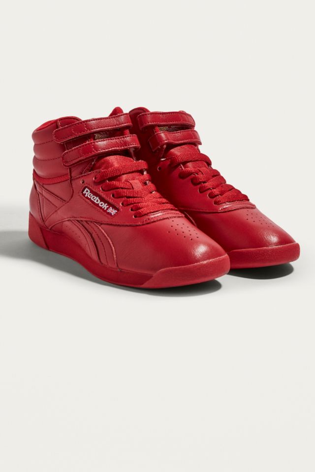 Reebok freestyle store hi red