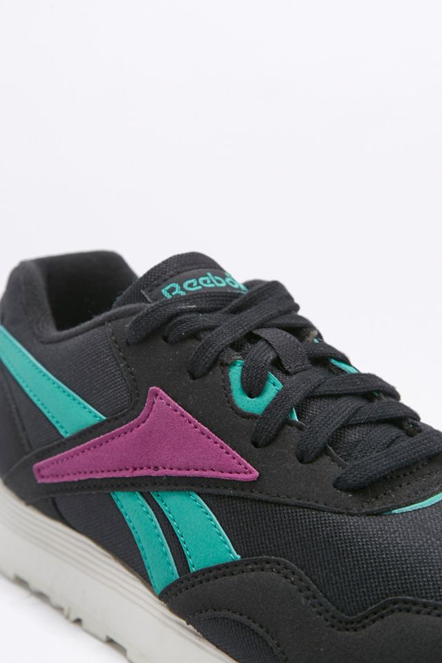 Reebok Classic Green and Purple Black Nylon Trainers | Urban Outfitters UK