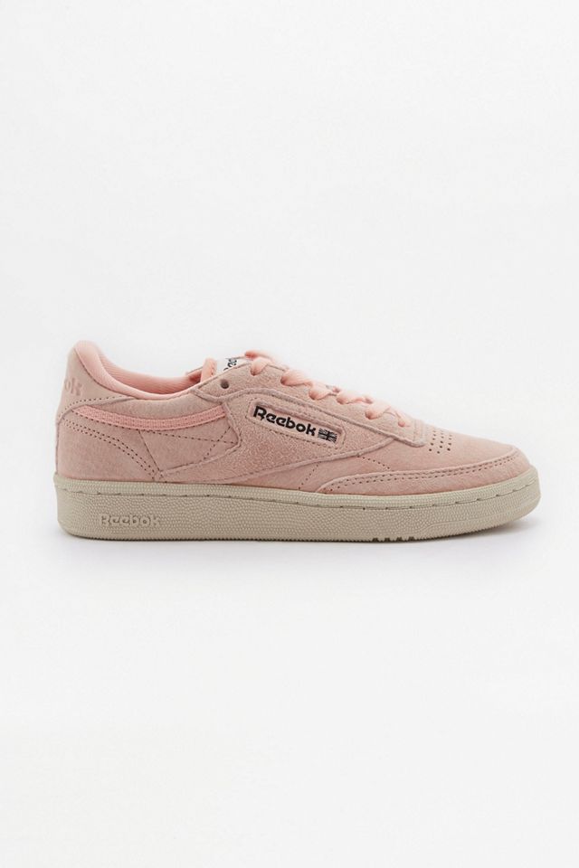 Reebok Club C85 Peach Suede Trainers #1