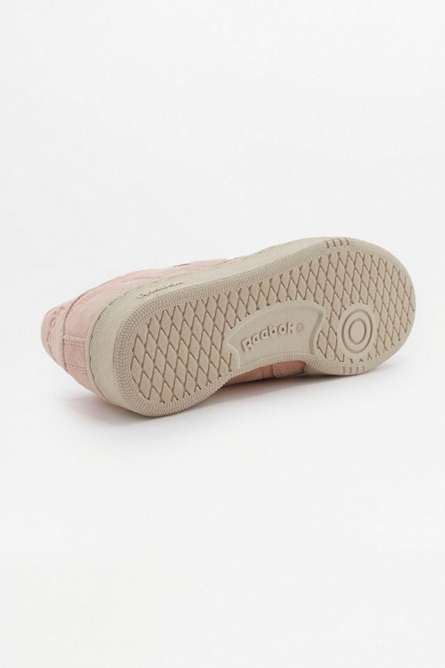 Reebok Club C85 Peach Suede Trainers #4