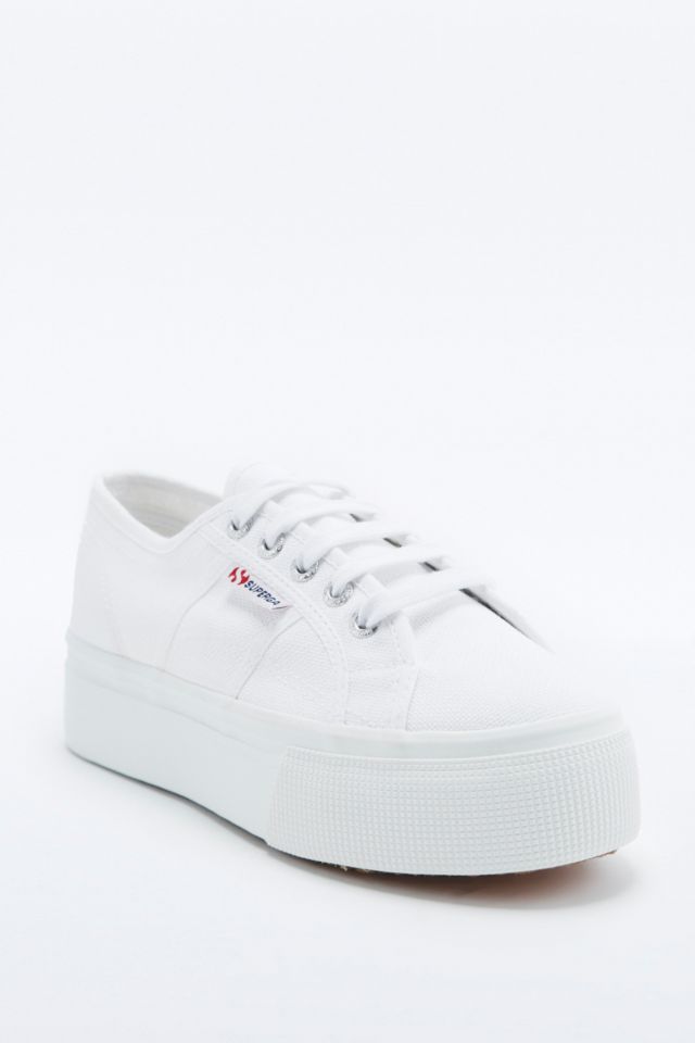 Superga 2790 Linea Up And Down Flatform White Trainers Urban Outfitters UK