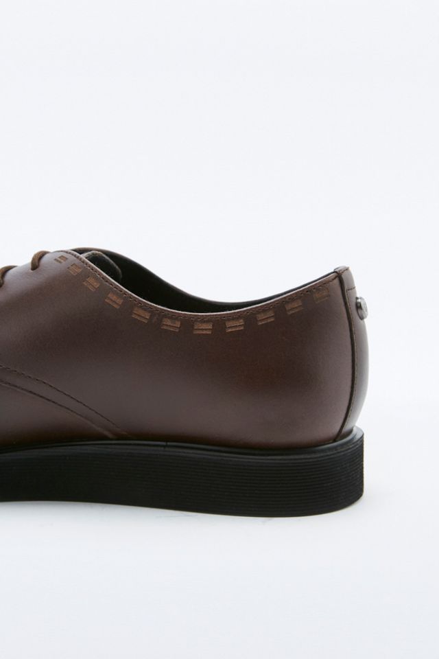 Fred Perry - Chaussures Newburgh en cuir chocolat foncé #4
