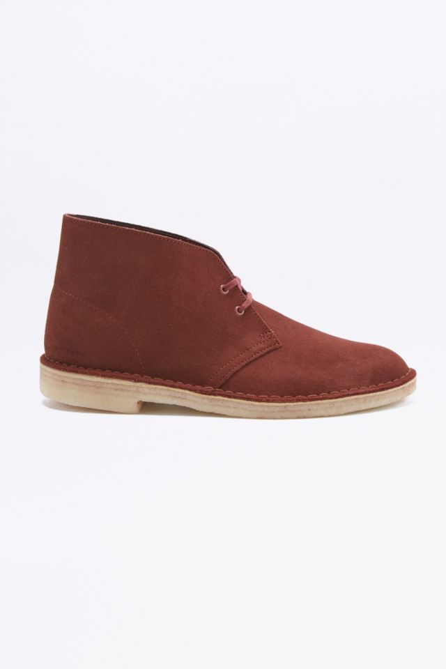 Clarks Terracotta Suede Desert Boots | Urban Outfitters UK