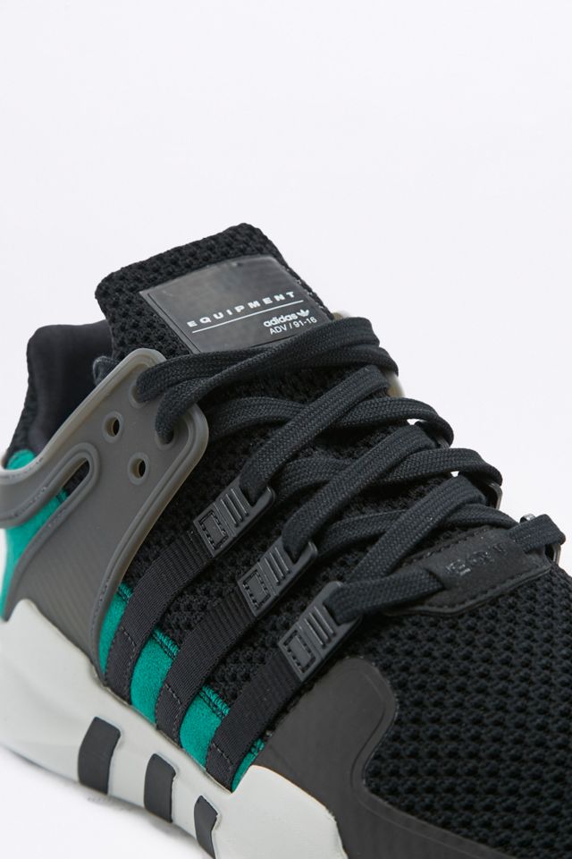 adidas EQT Support ADV Black and Green Trainers #1