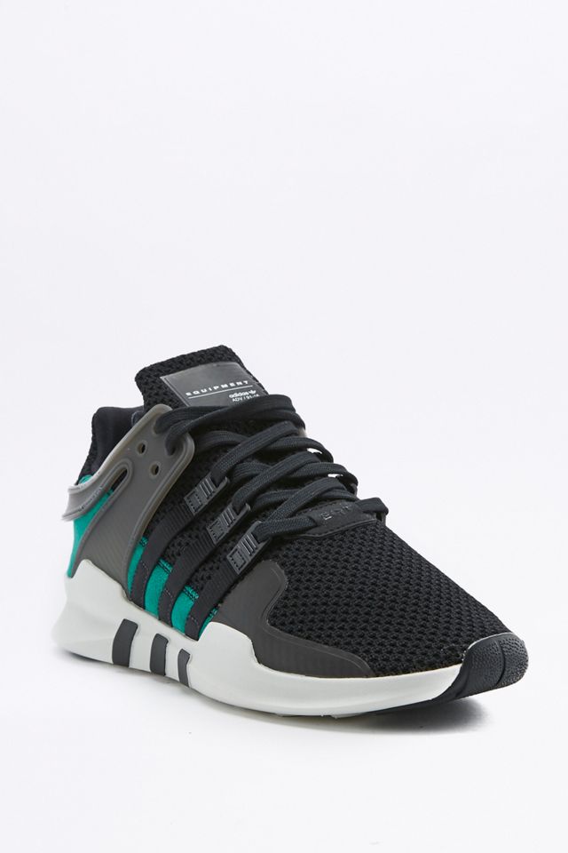 adidas EQT Support ADV Black and Green Trainers #4