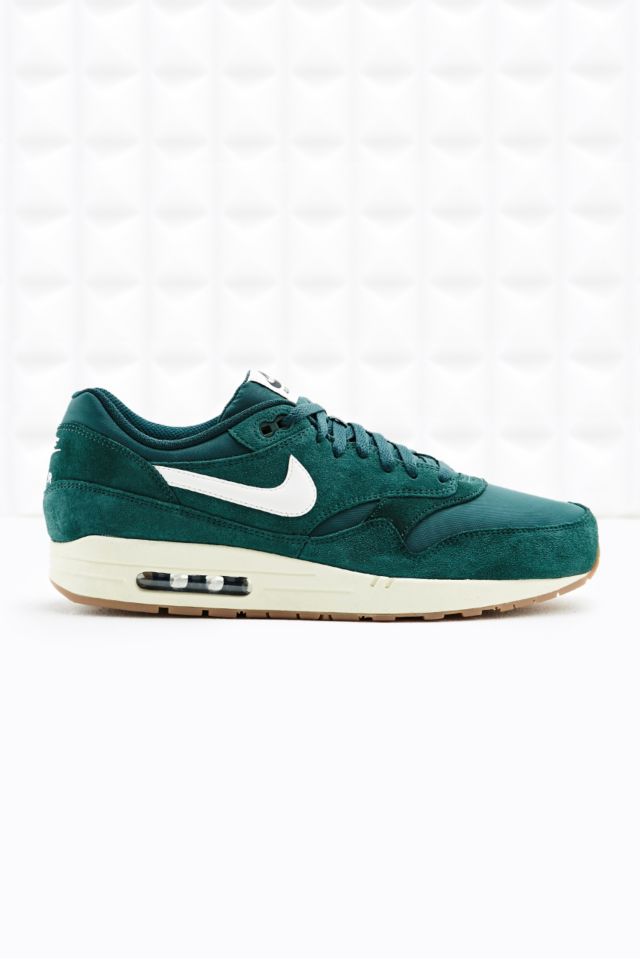 Nike Air Max 1 Suede Trainers Green | Urban Outfitters UK