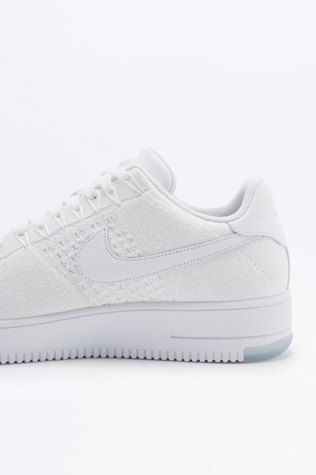 Nike Air Force 1 Flyknit Low White Trainers #2