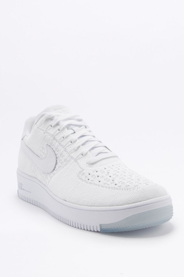 Nike Air Force 1 Flyknit Low White Trainers #4