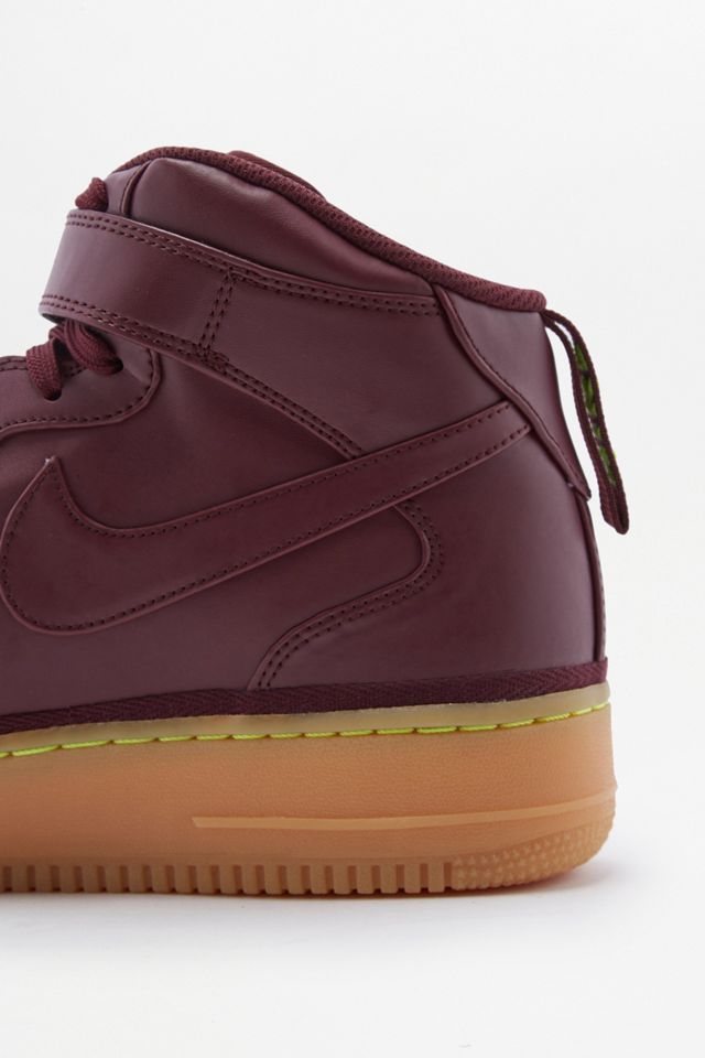 Nike Air Force 1 Mid LV8 Burgundy Trainers #2