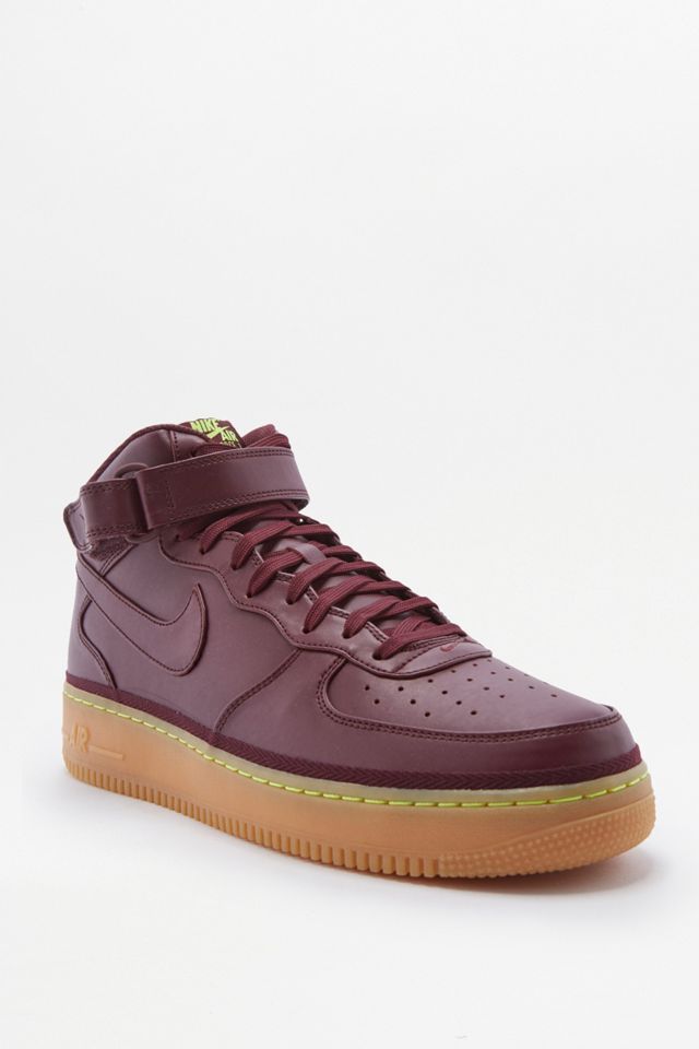 Nike Air Force 1 Mid LV8 Burgundy Trainers #4