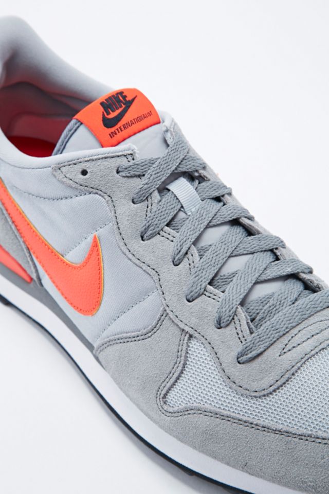 Nike Internationalist Trainers in Grey and Orange Urban Outfitters UK