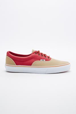 vans era khaki red