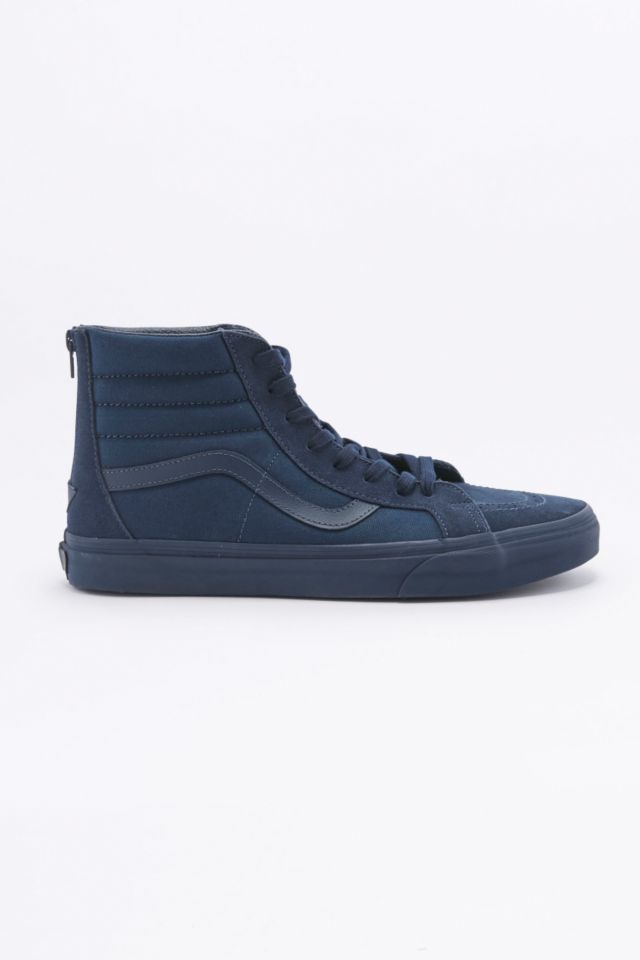 Mens vans navy shop sk8 hi reissue trainers