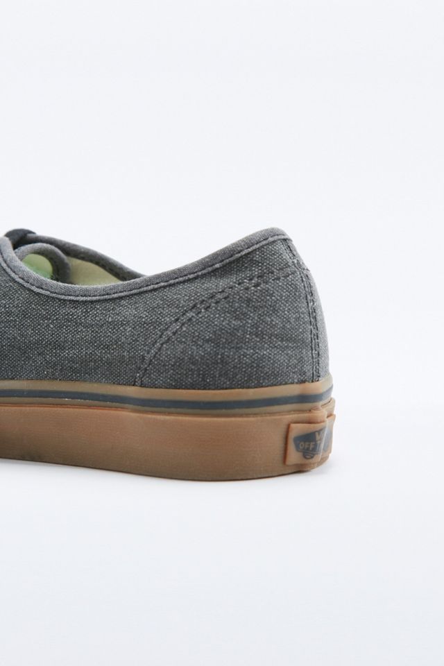 Vans Authentic Dark Grey Gum Sole Trainers #3