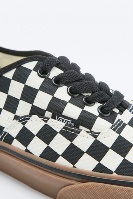vans checkered gum sole