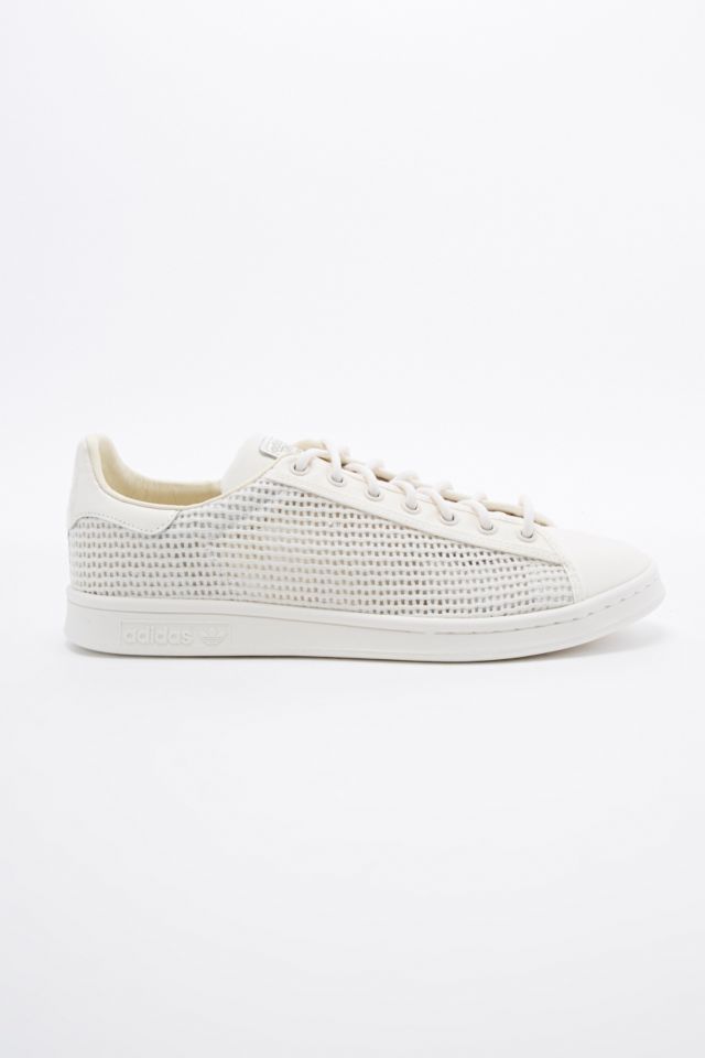 adidas Stan Smith Woven Trainers in White | Urban Outfitters UK