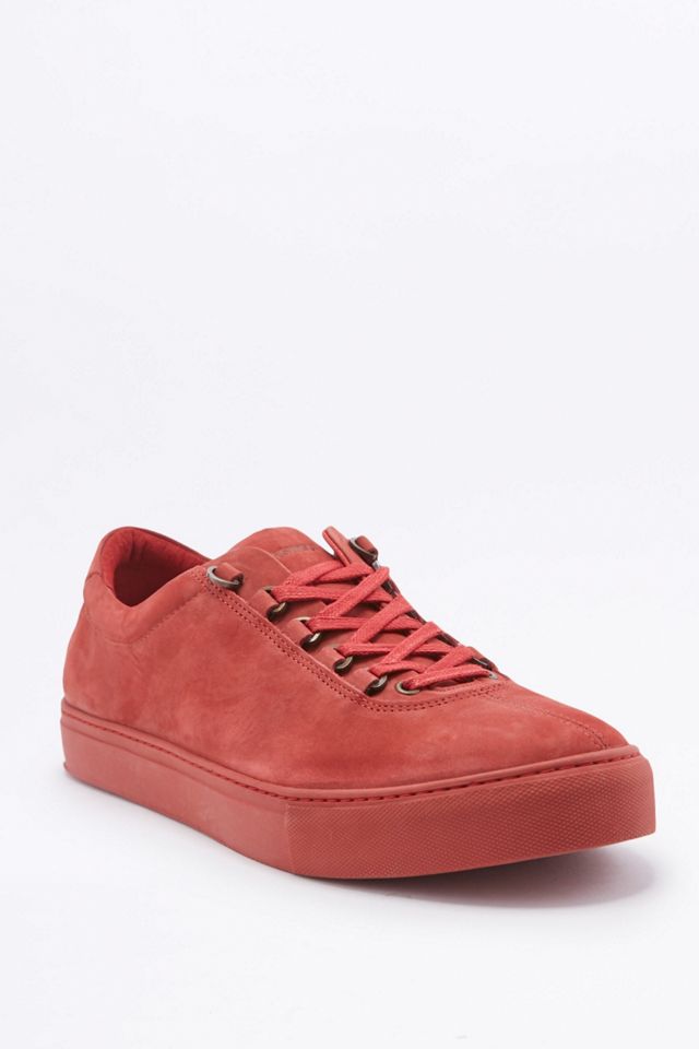 K-Swiss Court Classico Red Suede Trainers #4
