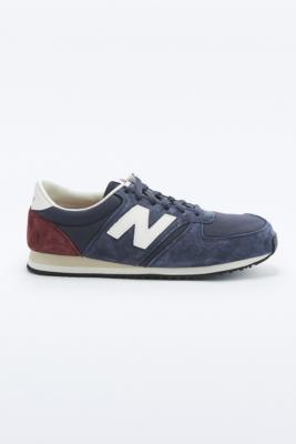 new balance 420 navy suede trainers