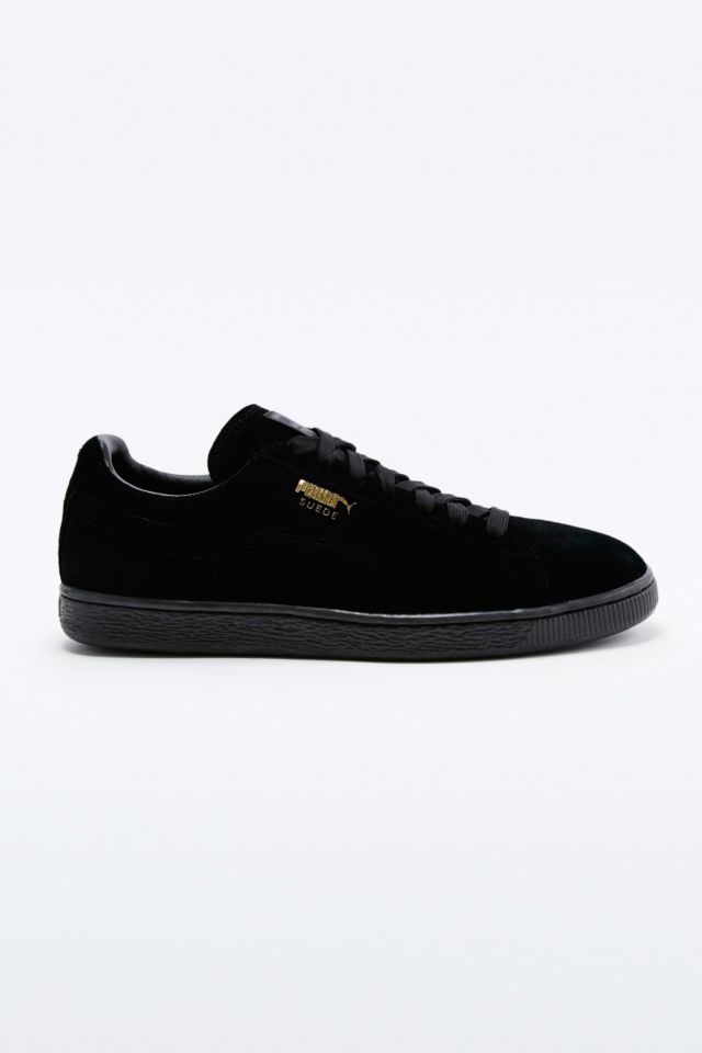 Puma Suede Classic Black Mono Trainers | Urban Outfitters UK