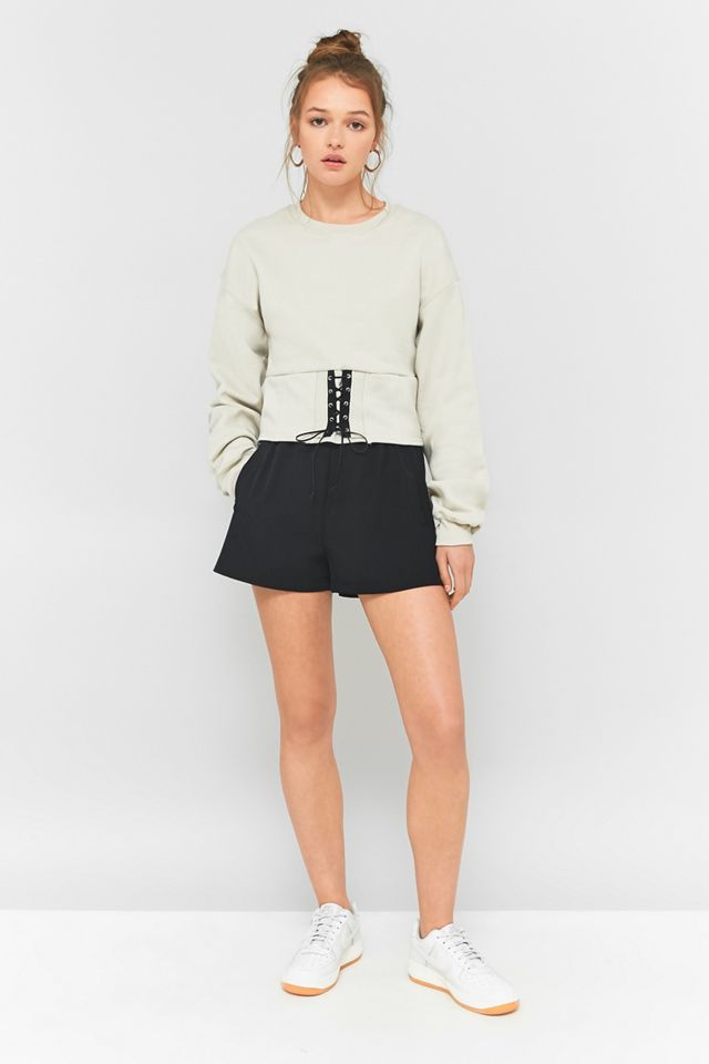 Urban Renewal Vintage Re-Made Corset Hem Sweatshirt #1