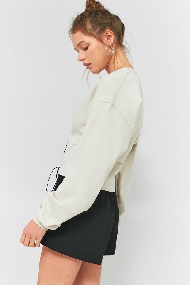 Urban Renewal Vintage Re-Made Corset Hem Sweatshirt #4