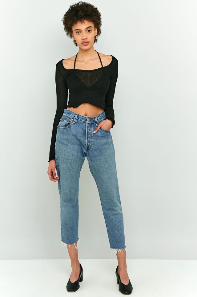 Urban Renewal Vintage Customised Split Pocket Cropped Jeans | Urban ...