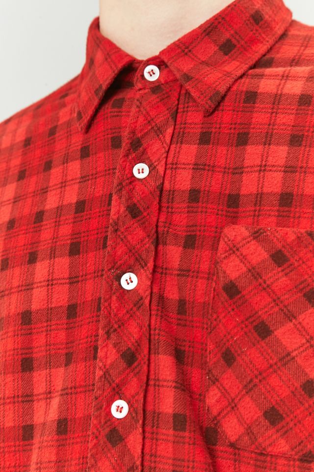 Urban Renewal Vintage Customised Red Flannel Shirt #2