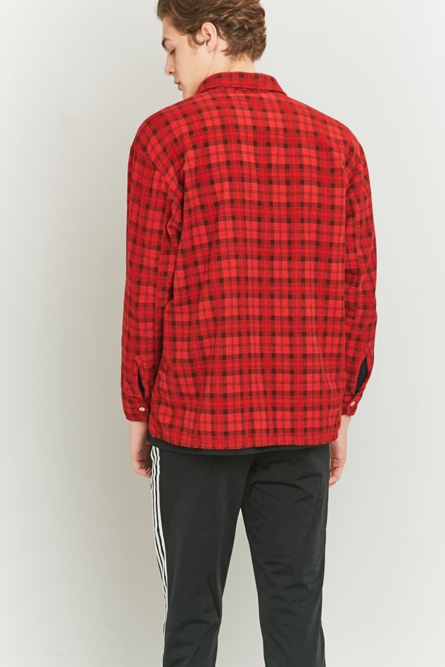 Urban Renewal Vintage Customised Red Flannel Shirt #3
