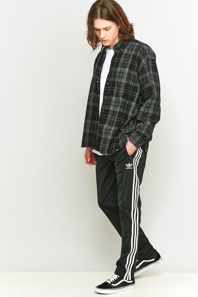 Urban Renewal Vintage Customised Black Dog Embroidery Flannel Shirt #2