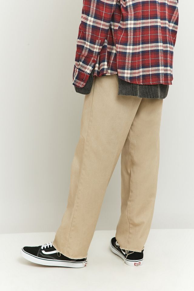 Urban Renewal Vintage Customised Sand Dickies 874 Raw Hem Trousers #3