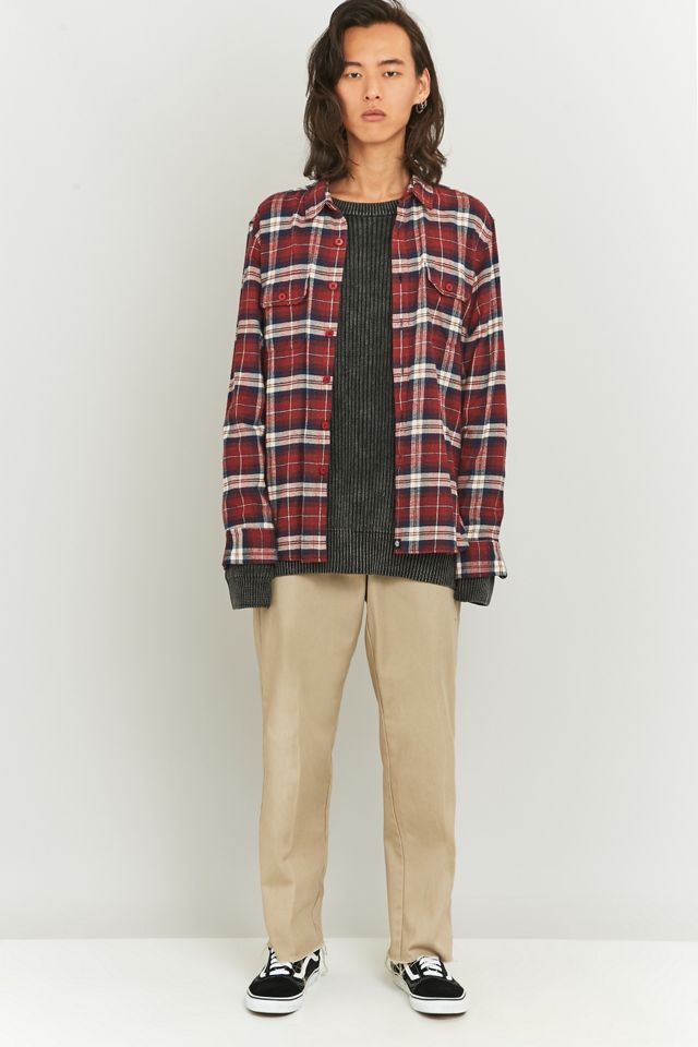Urban Renewal Vintage Customised Sand Dickies 874 Raw Hem Trousers #4