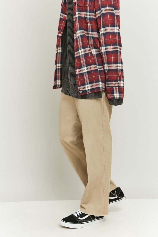 Urban Renewal Vintage Customised Sand Dickies 874 Raw Hem Trousers #5